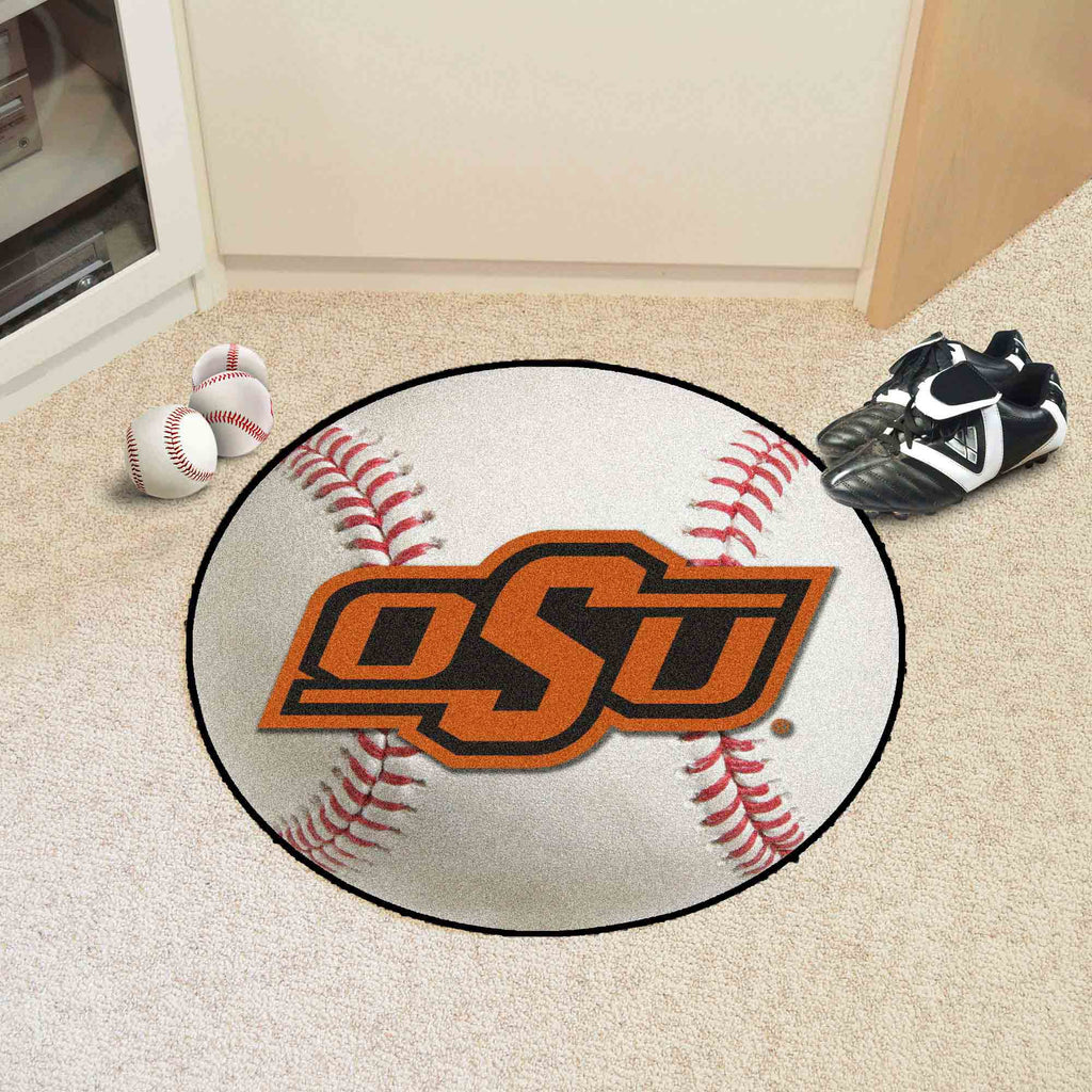 Fanmats - Oklahoma State University Baseball Mat 27'' diameter