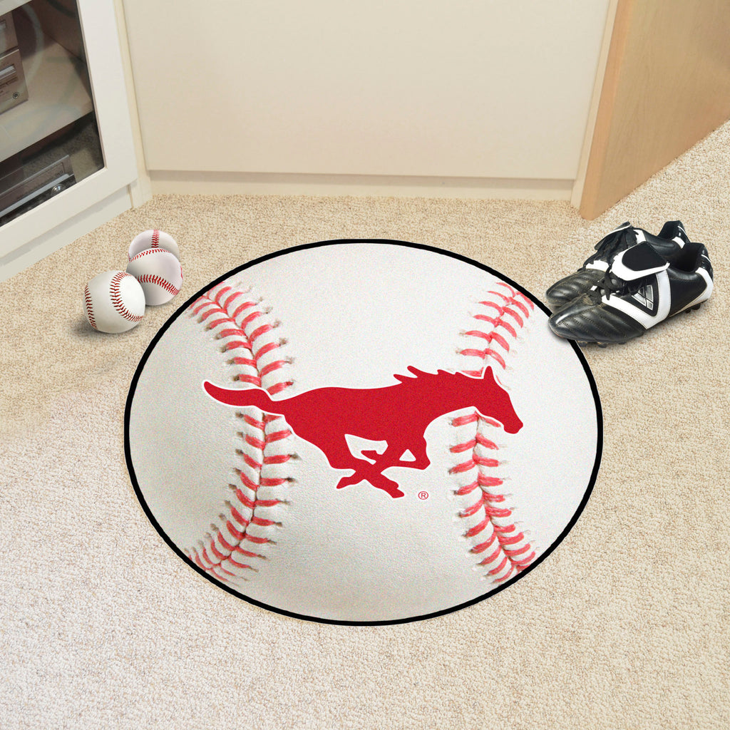 Fanmats - Southern Methodist University Baseball Mat 27'' diameter