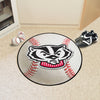 Fanmats - University of Wisconsin Baseball Mat 27'' diameter