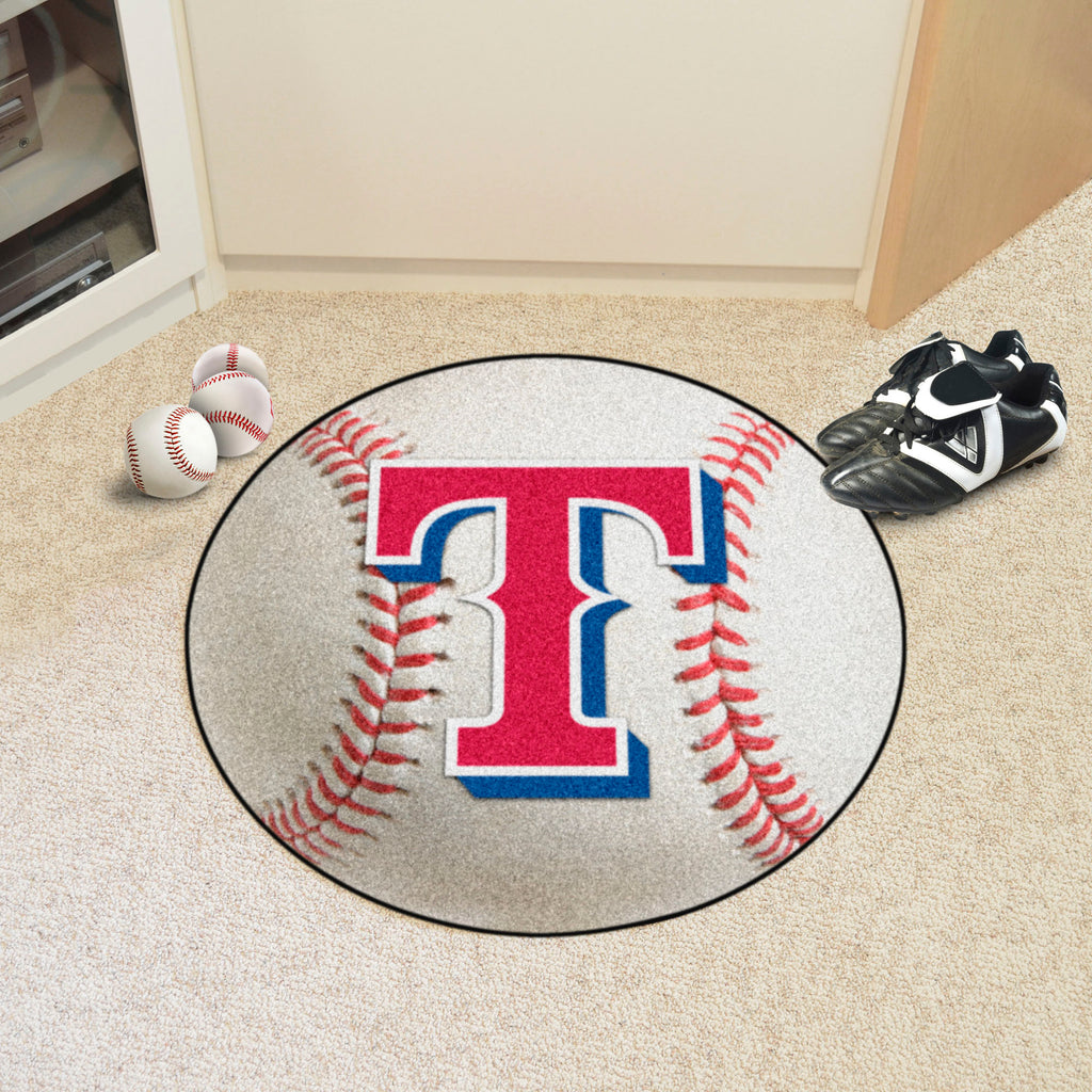 Fanmats - MLB - Texas Rangers Baseball Mat 27'' diameter