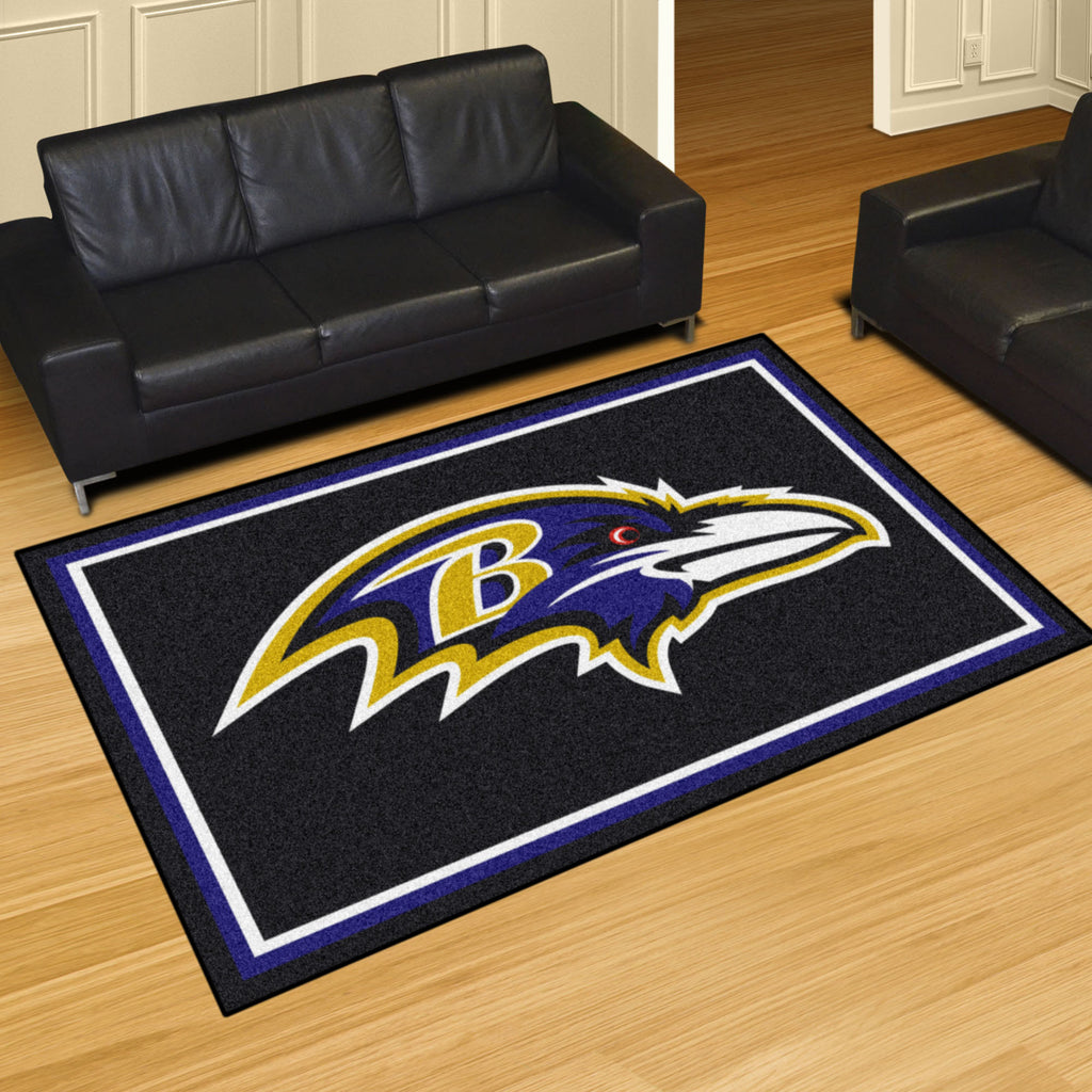 Fanmats - NFL - Baltimore Ravens 5x8 Rug 59.5''x88''