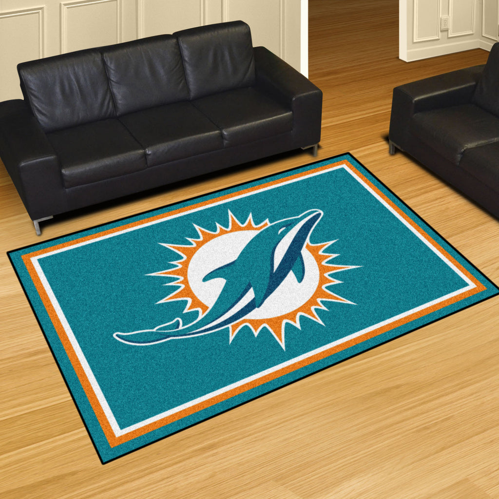 Fanmats - NFL - Miami Dolphins 5x8 Rug 59.5''x88''
