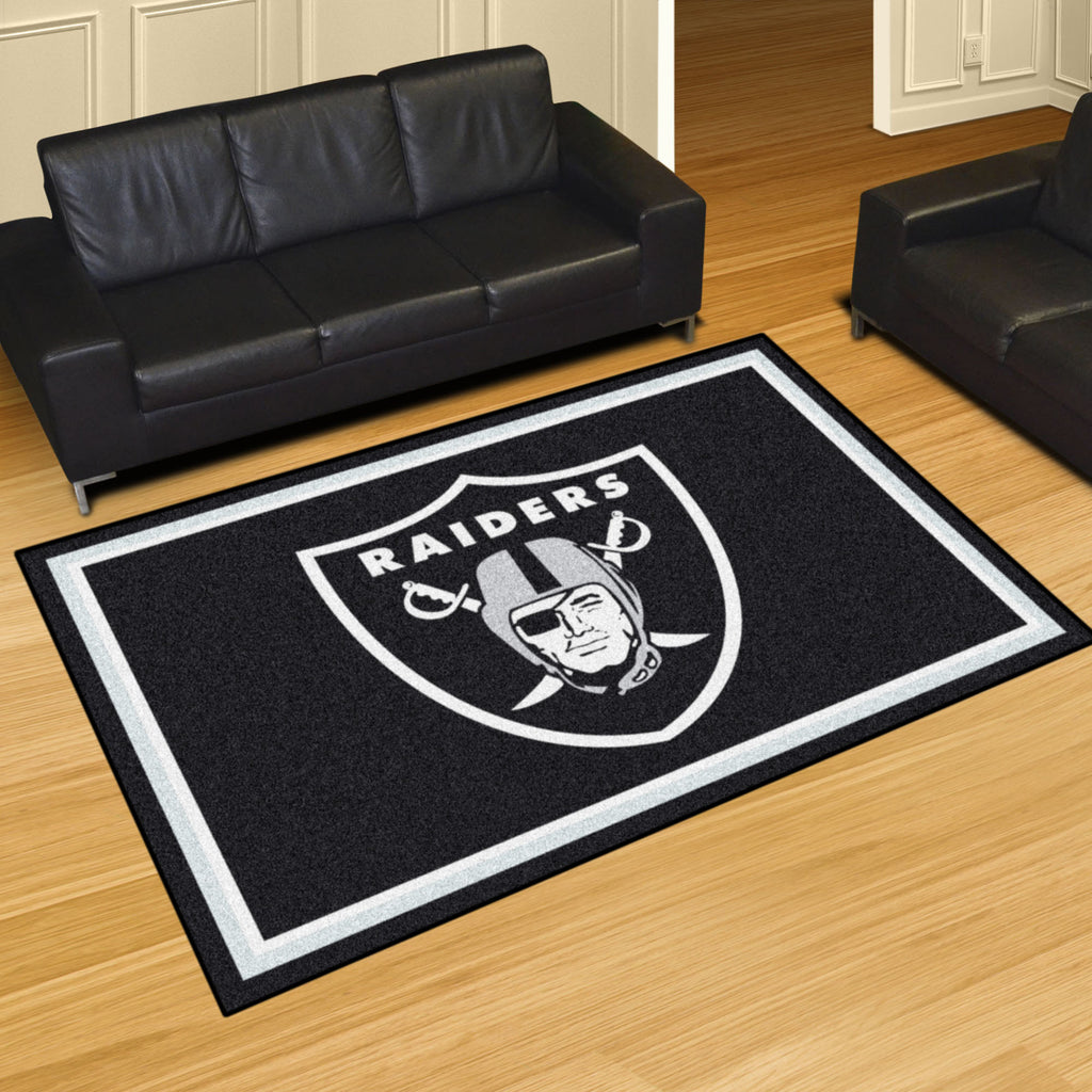 Fanmats - NFL - Oakland Raiders 5x8 Rug 59.5''x88''