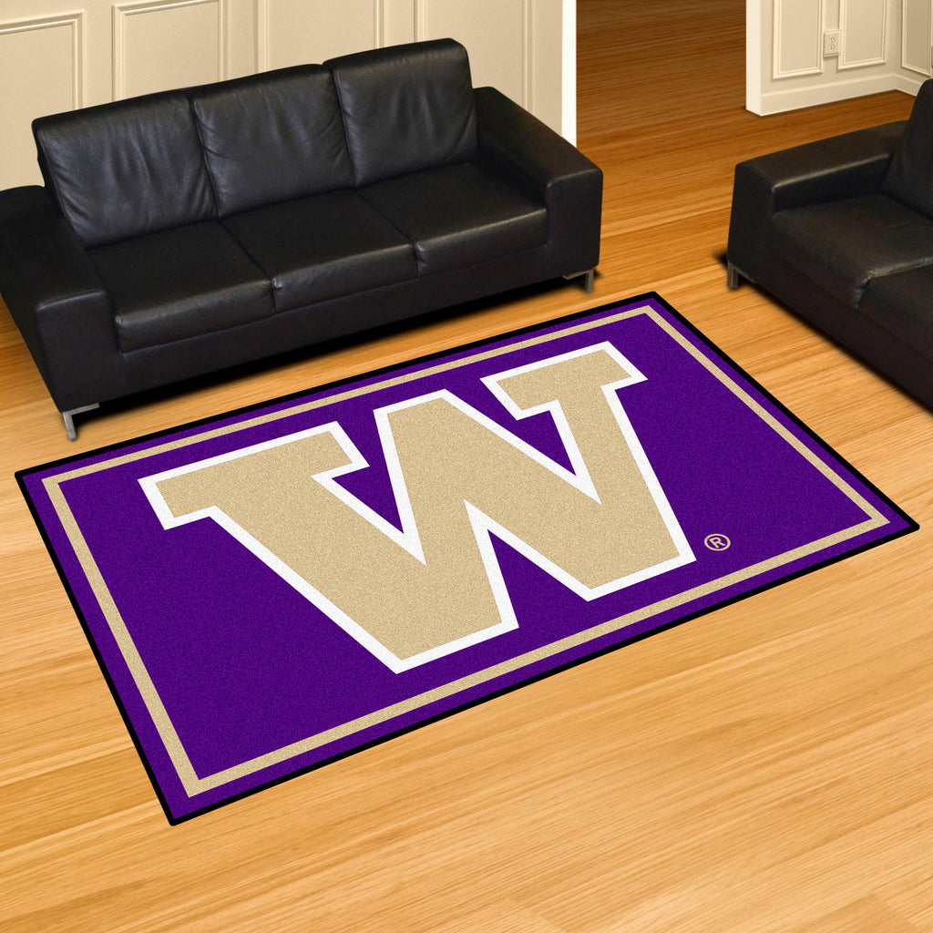 Fanmats - University of Washington 5x8 Rug 59.5''x88''