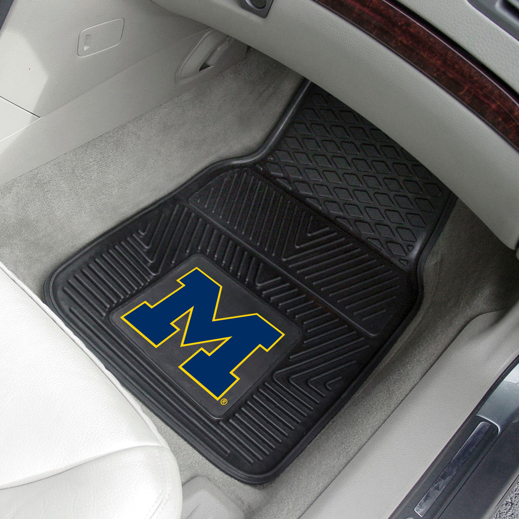 Fanmats - University of Michigan 2-pc Vinyl Car Mat Set 17''x27''