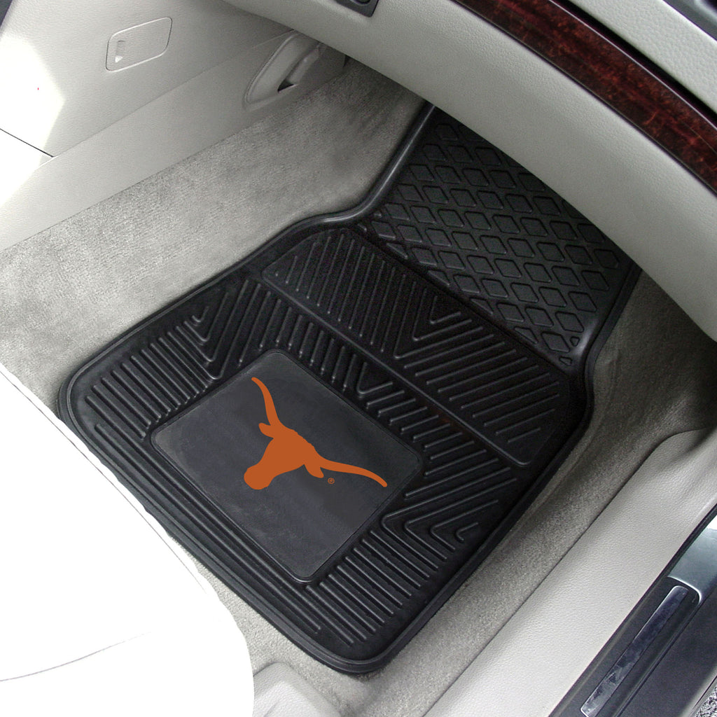 Fanmats - University of Texas 2-pc Vinyl Car Mat Set 17''x27''