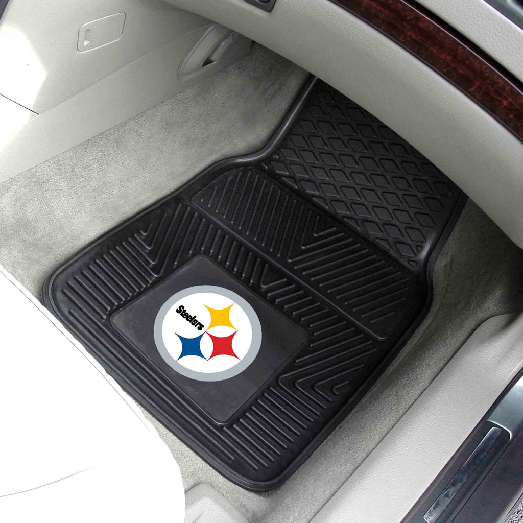 Fanmats - NFL - Pittsburgh Steelers 2-pc Vinyl Car Mat Set 17''x27''