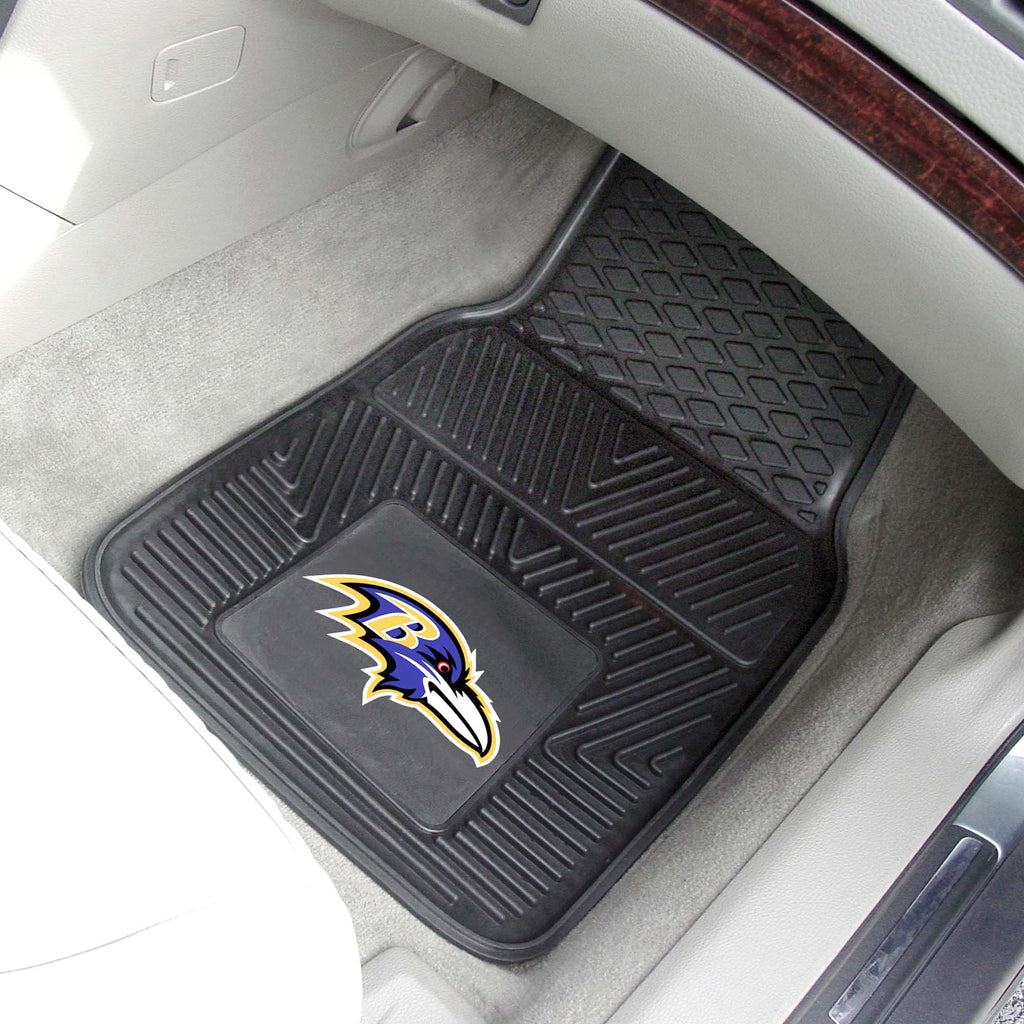 Fanmats - NFL - Baltimore Ravens 2-pc Vinyl Car Mat Set 17''x27''