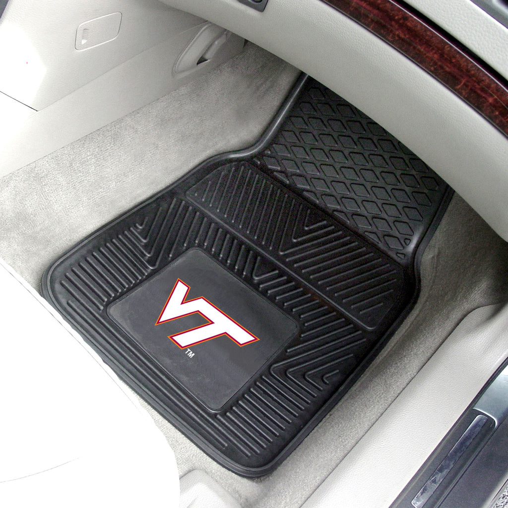 Fanmats - Virginia Tech 2-pc Vinyl Car Mat Set 17''x27''