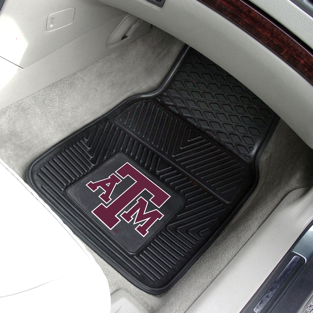 Fanmats - Texas A&M University 2-pc Vinyl Car Mat Set 17''x27''