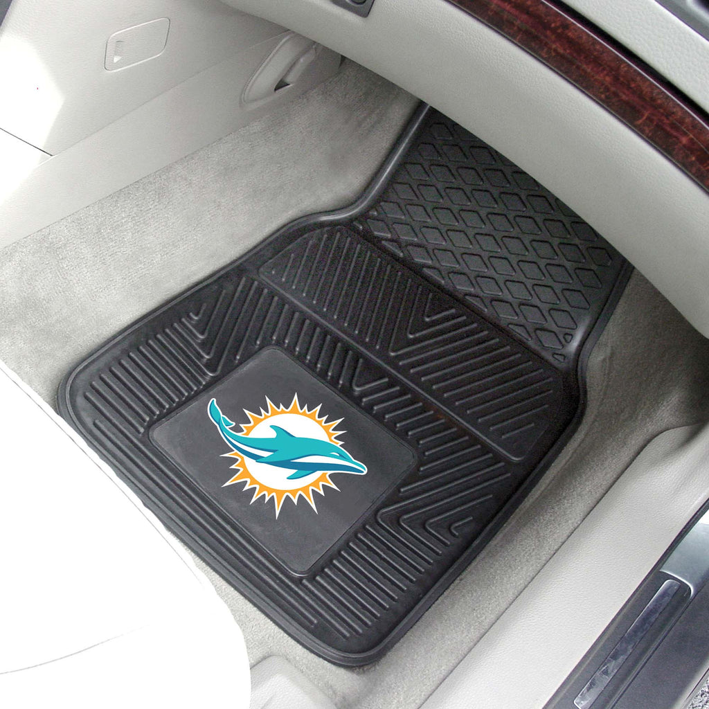 Fanmats - NFL - Miami Dolphins 2-pc Vinyl Car Mat Set 17''x27''