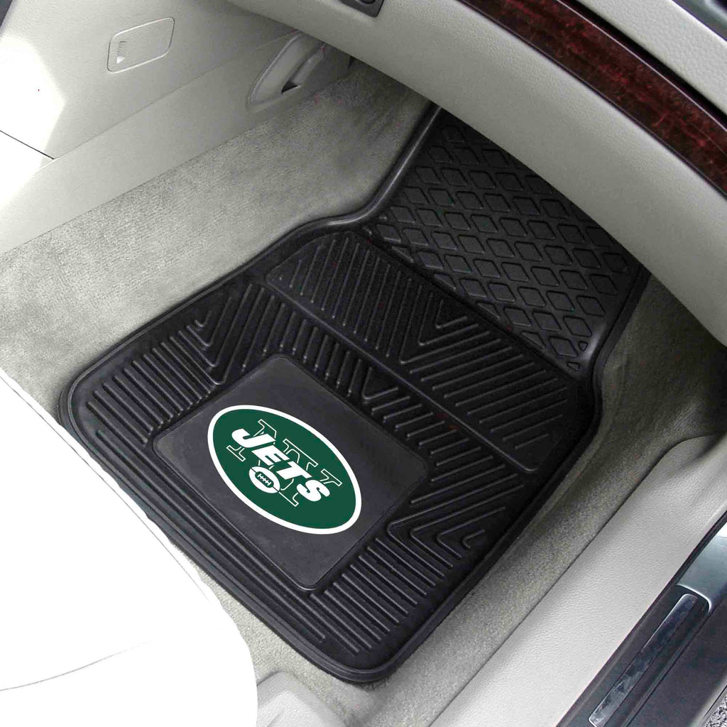 Fanmats - NFL - New York Jets 2-pc Vinyl Car Mat Set 17''x27''