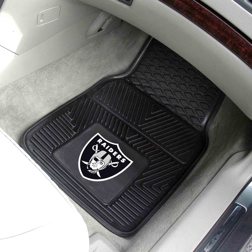 Fanmats - NFL - Oakland Raiders 2-pc Vinyl Car Mat Set 17''x27''