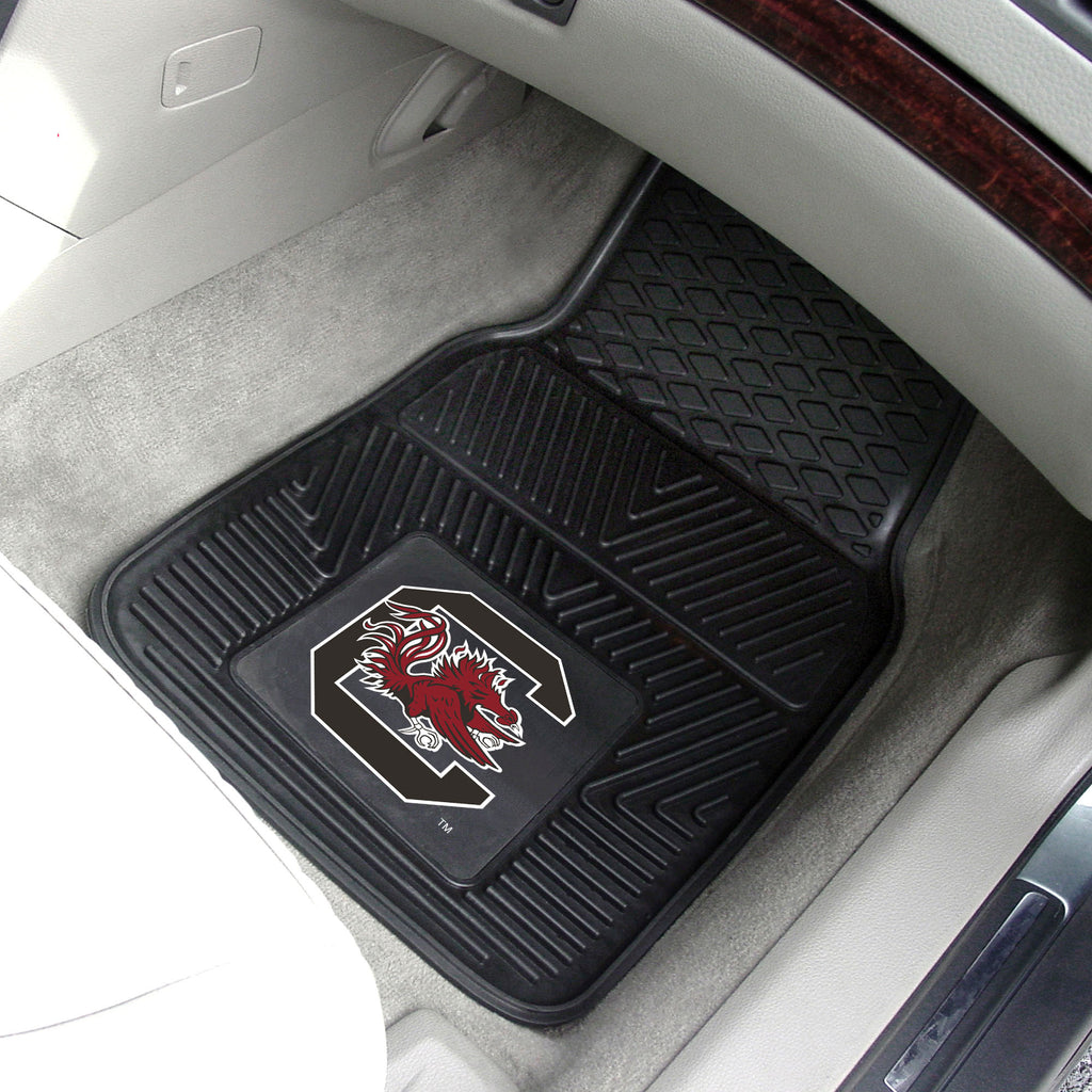 Fanmats - University of South Carolina 2-pc Vinyl Car Mat Set 17''x27''