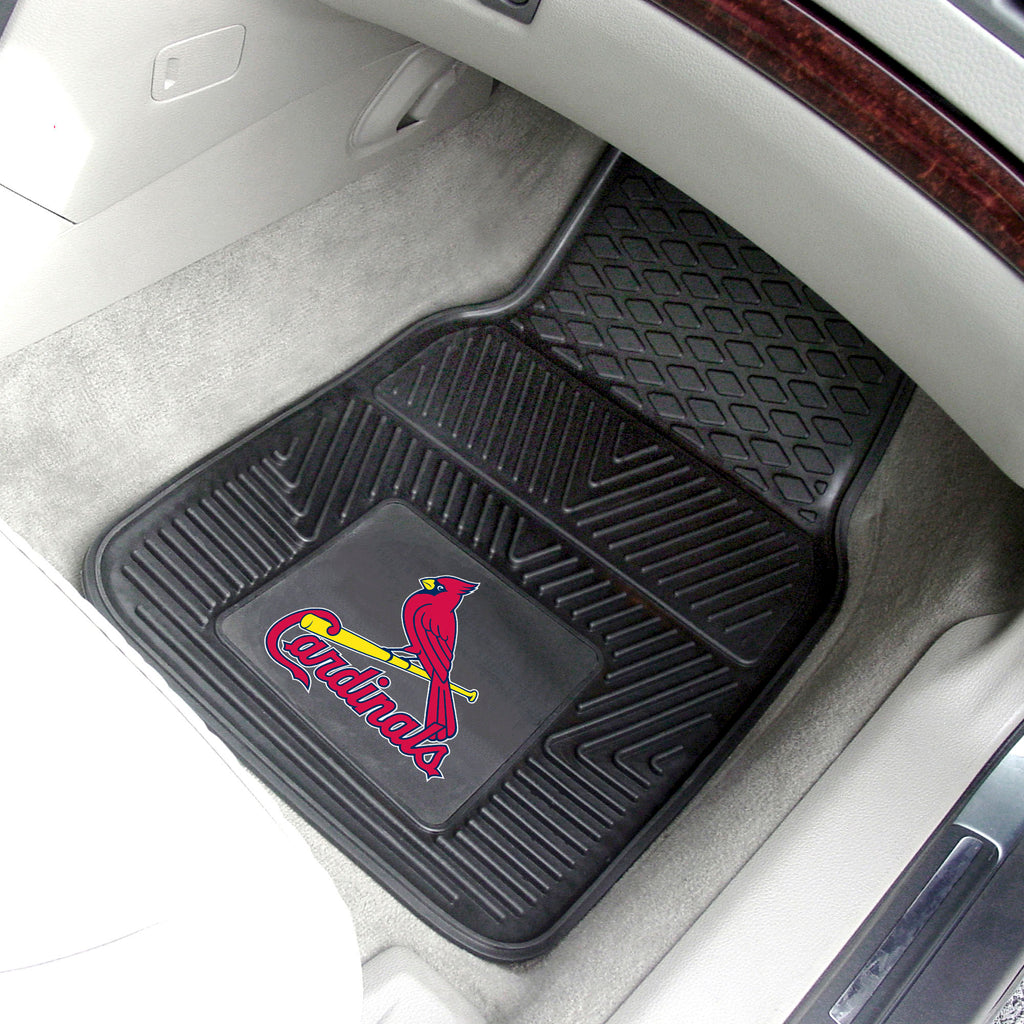 Fanmats - MLB - St. Louis Cardinals 2-pc Vinyl Car Mat Set 17''x27''