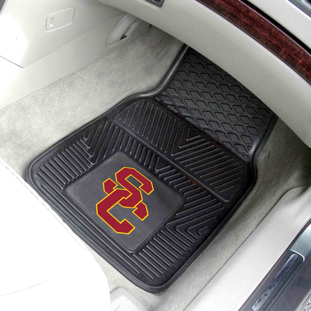 Fanmats - University of Southern California 2-pc Vinyl Car Mat Set 17''x27''