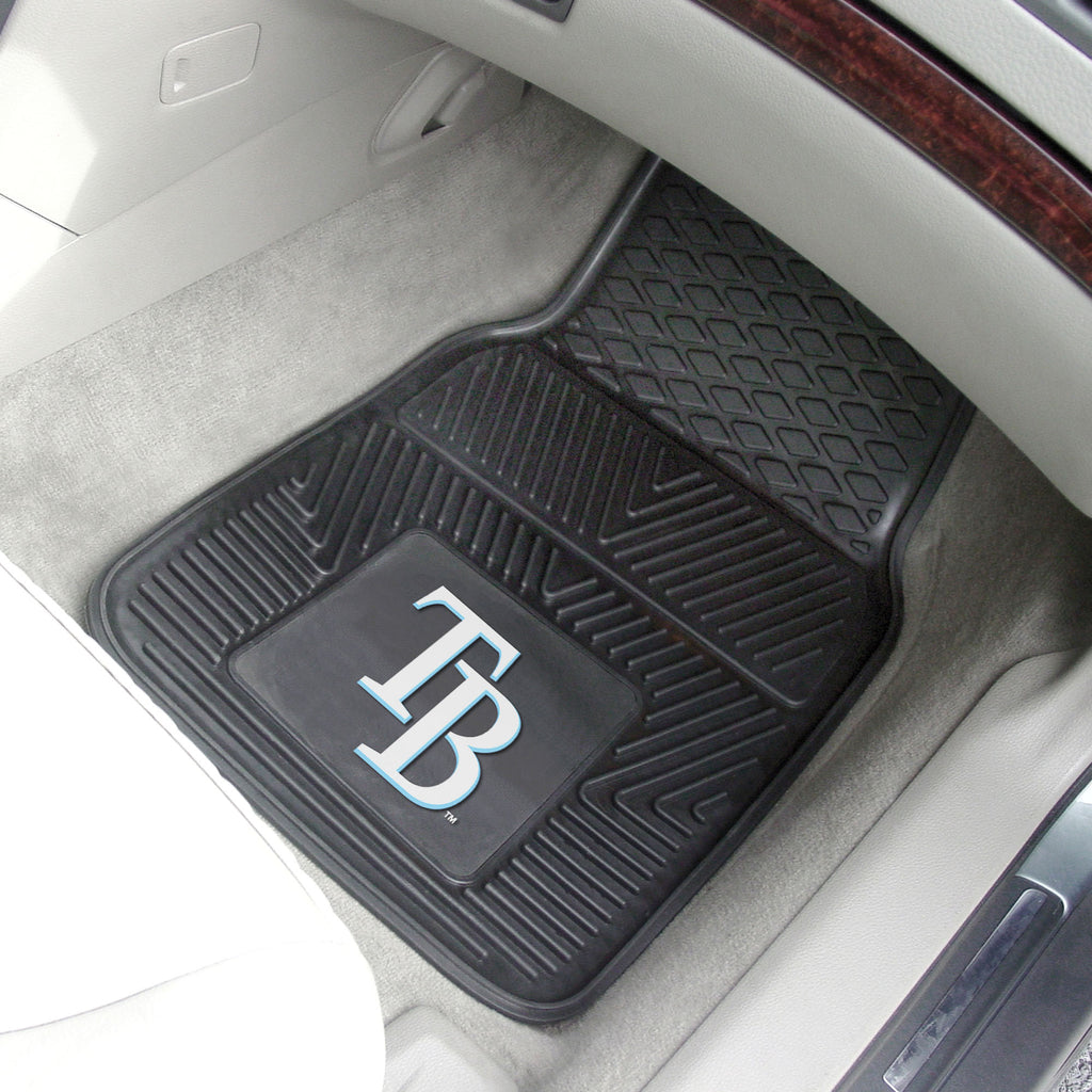 Fanmats - MLB - Tampa Bay Rays 2-pc Vinyl Car Mat Set 17''x27''