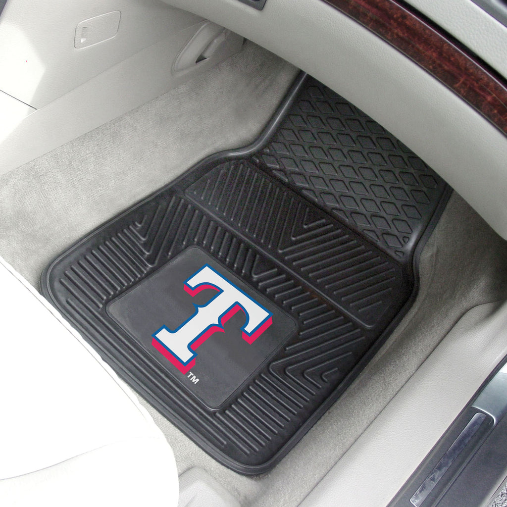 Fanmats - MLB - Texas Rangers 2-pc Vinyl Car Mat Set 17''x27''