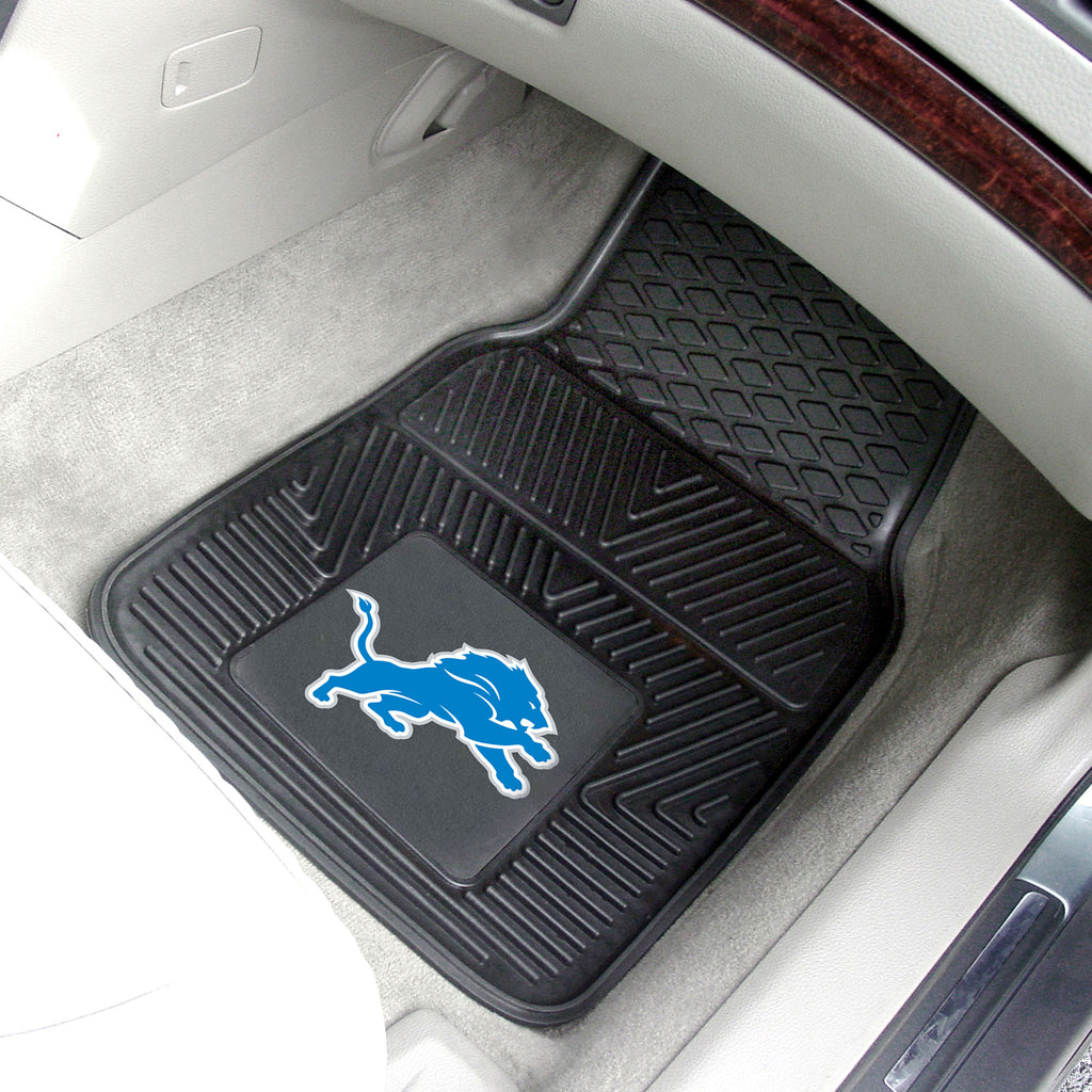 Fanmats - NFL - Detroit Lions 2-pc Vinyl Car Mat Set 17''x27''