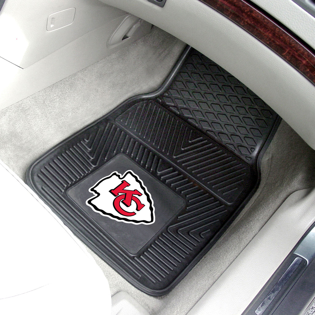 Fanmats - NFL - Kansas City Chiefs 2-pc Vinyl Car Mat Set 17''x27''