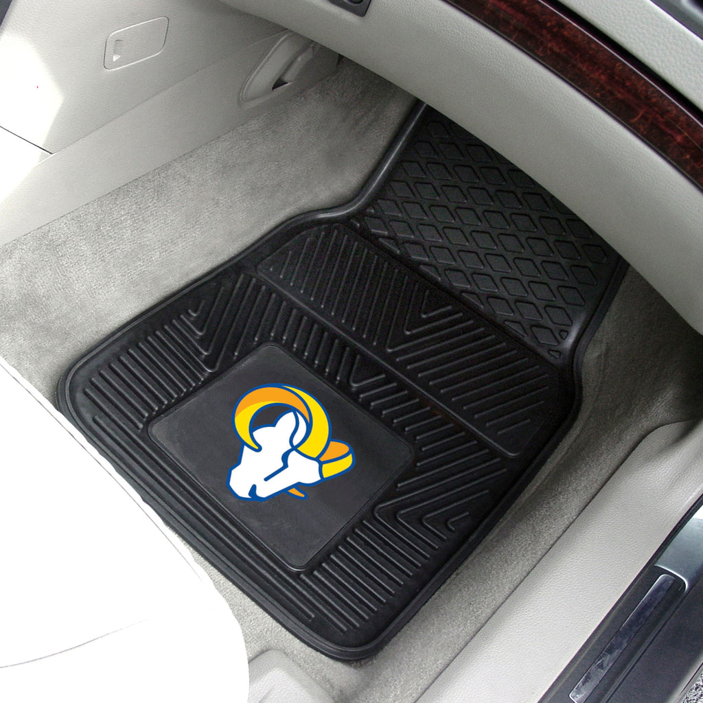 Fanmats - NFL - Los Angeles Rams 2-pc Vinyl Car Mat Set 17''x27''