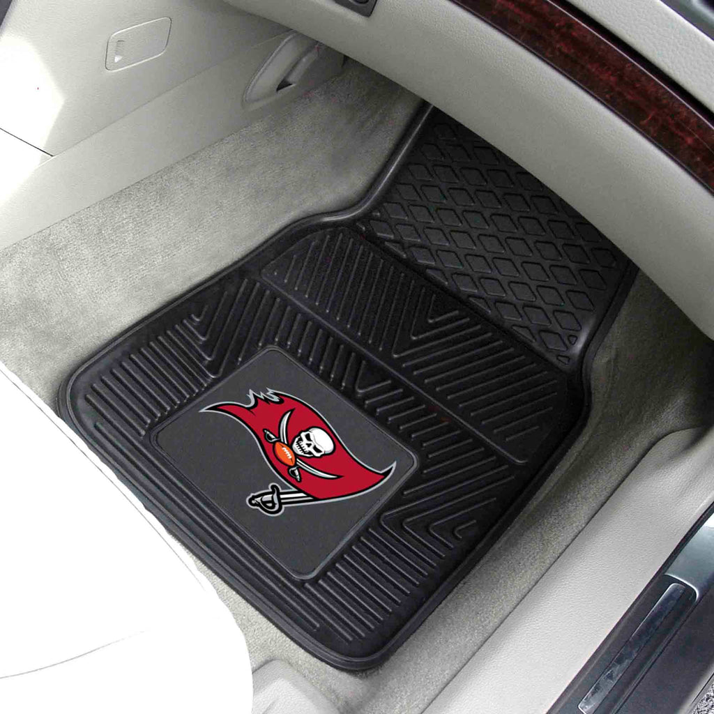 Fanmats - NFL - Tampa Bay Buccaneers 2-pc Vinyl Car Mat Set 17''x27''