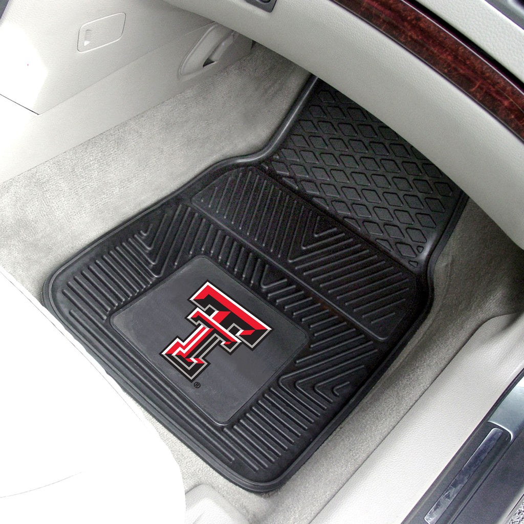 Fanmats - Texas Tech University 2-pc Vinyl Car Mat Set 17''x27''
