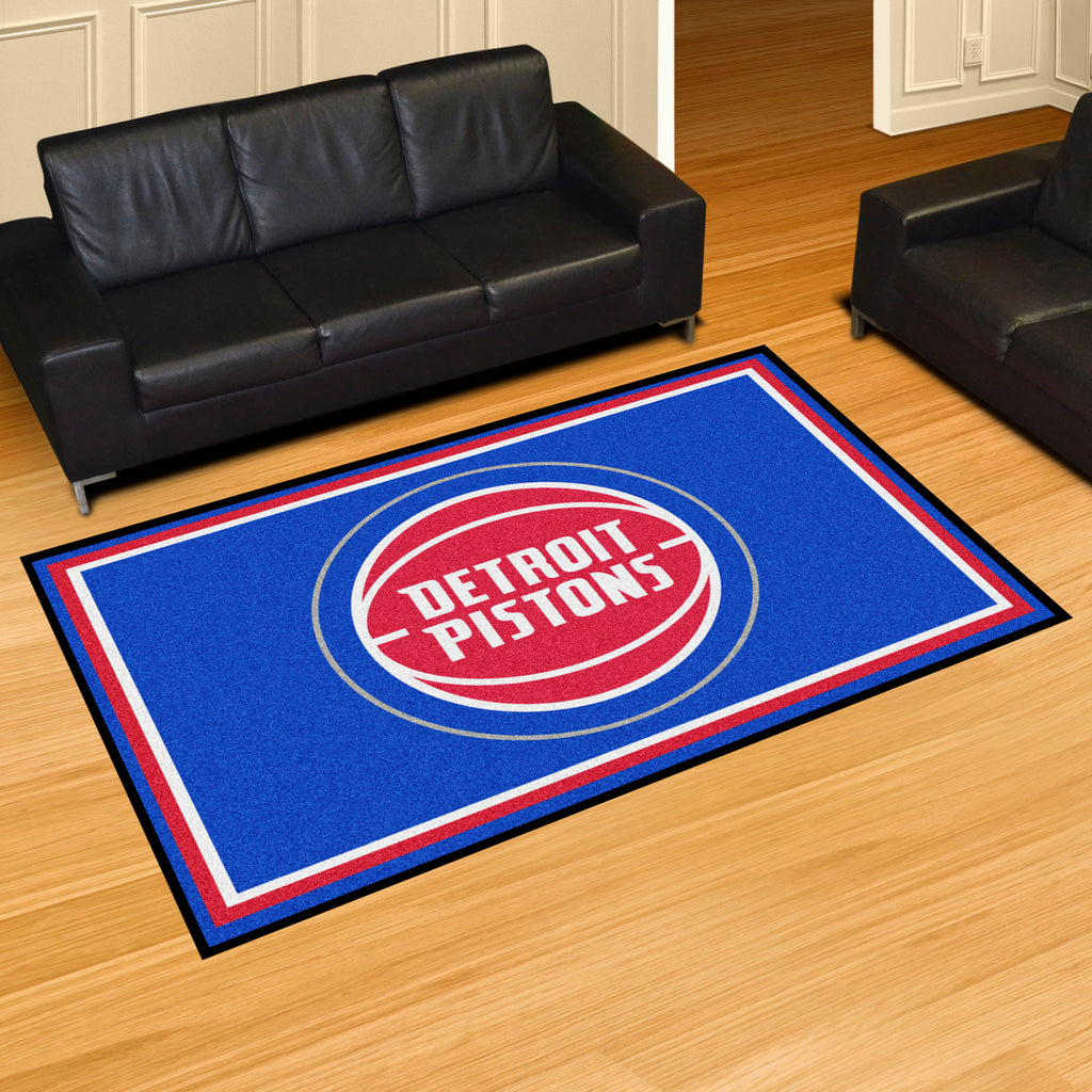 Fanmats - NBA - Detroit Pistons 5x8 Rug 59.5''x88''