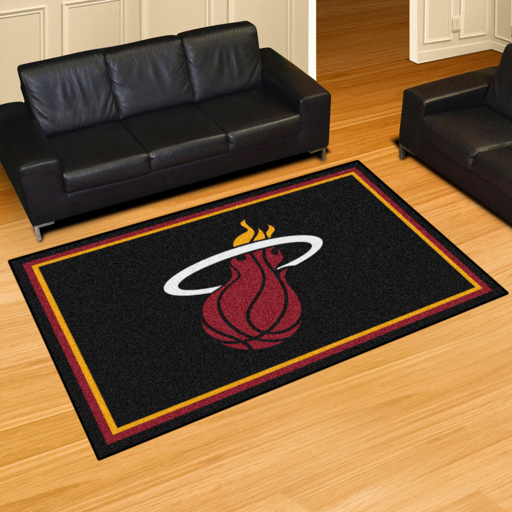 Fanmats - NBA - Miami Heat 5x8 Rug 59.5''x88''