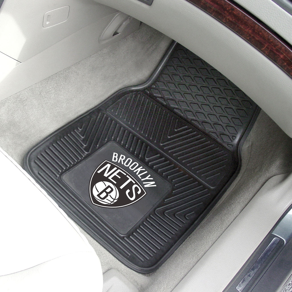 Fanmats - NBA - Brooklyn Nets 2-pc Vinyl Car Mat Set 17''x27''