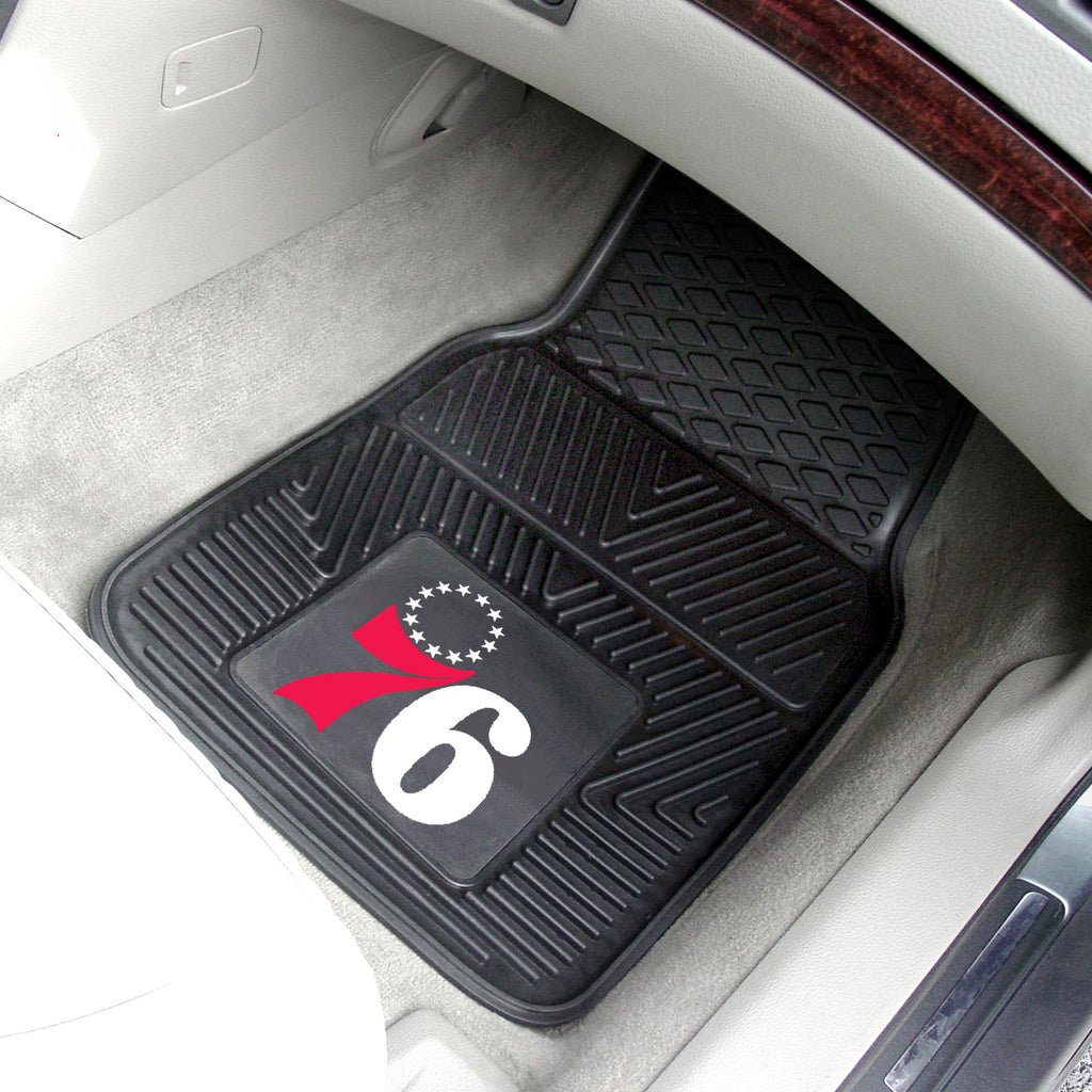 Fanmats - NBA - Philadelphia 76ers 2-pc Vinyl Car Mat Set 17''x27''