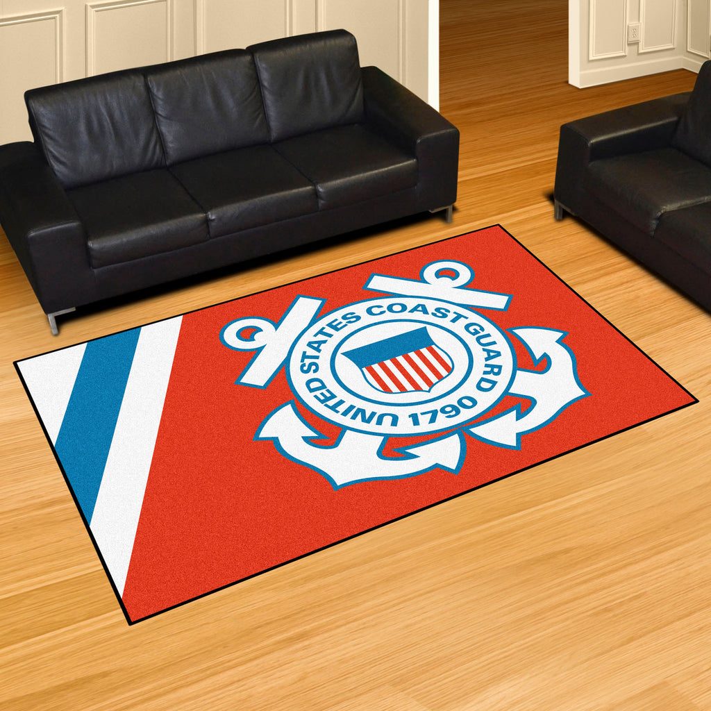 Fanmats - U.S. Coast Guard 5x8 Rug 59.5''x88''