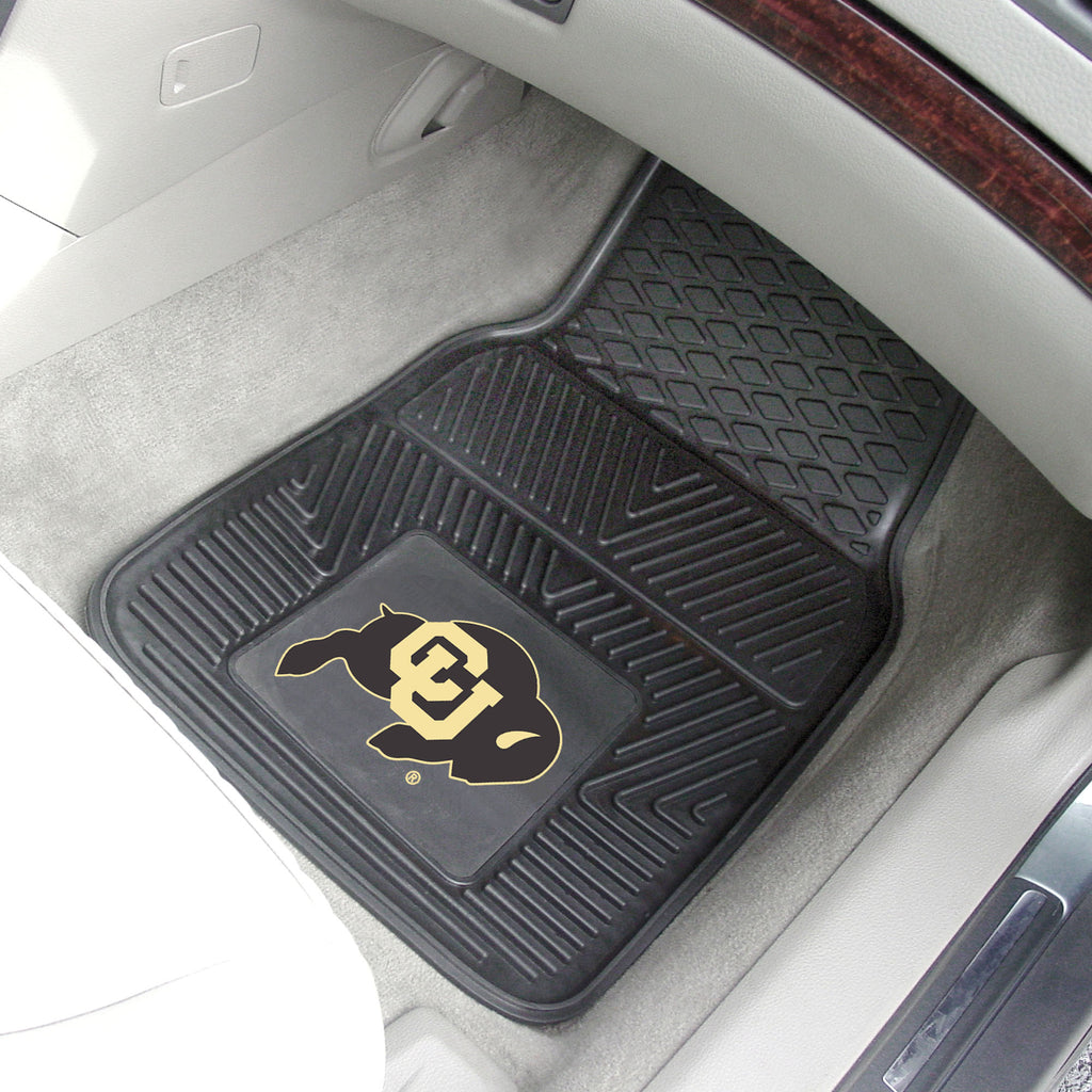 Fanmats - University of Colorado 2-pc Vinyl Car Mat Set 17''x27''