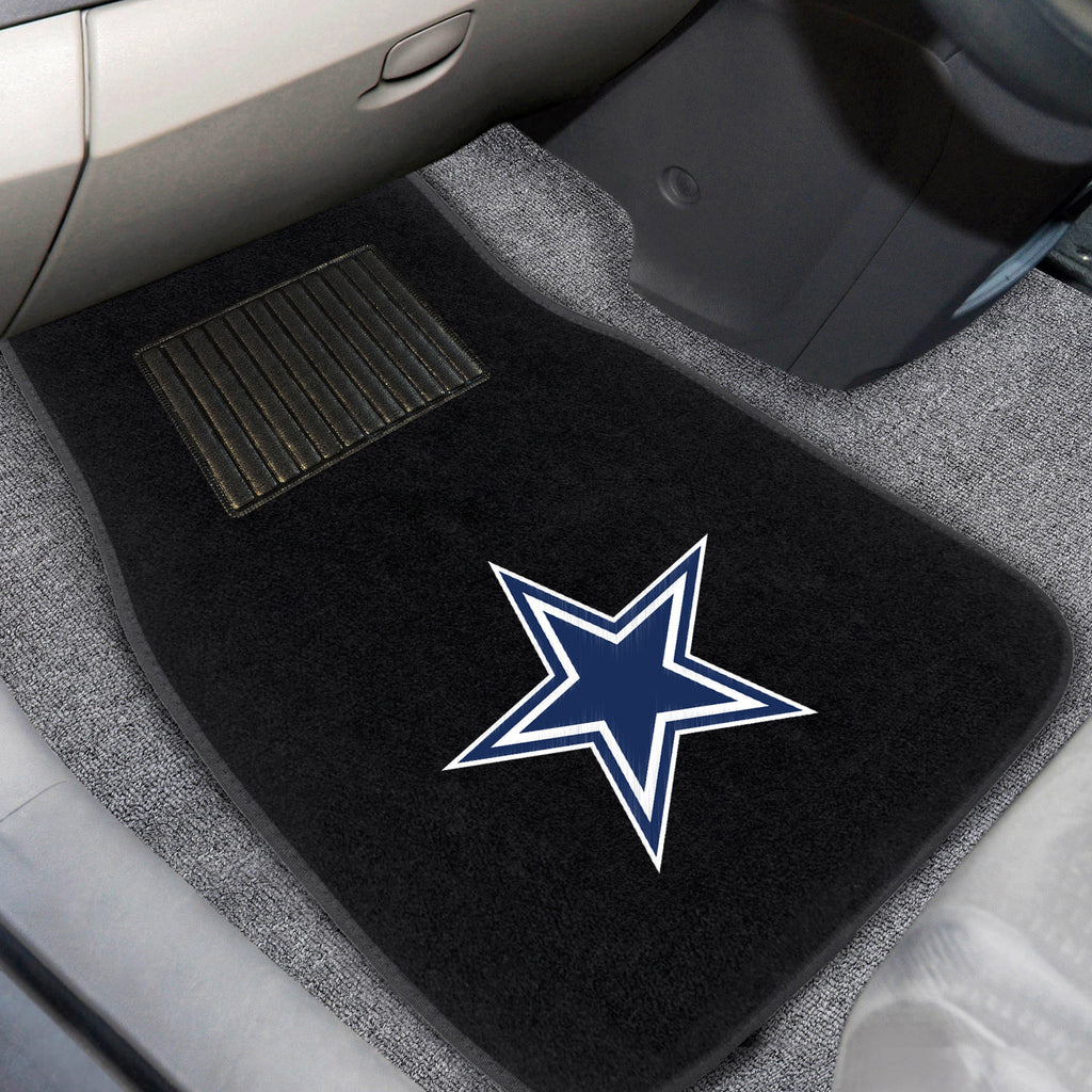 Fanmats - NFL - Dallas Cowboys 2-pc Embroidered Car Mat Set 17''x25.5''