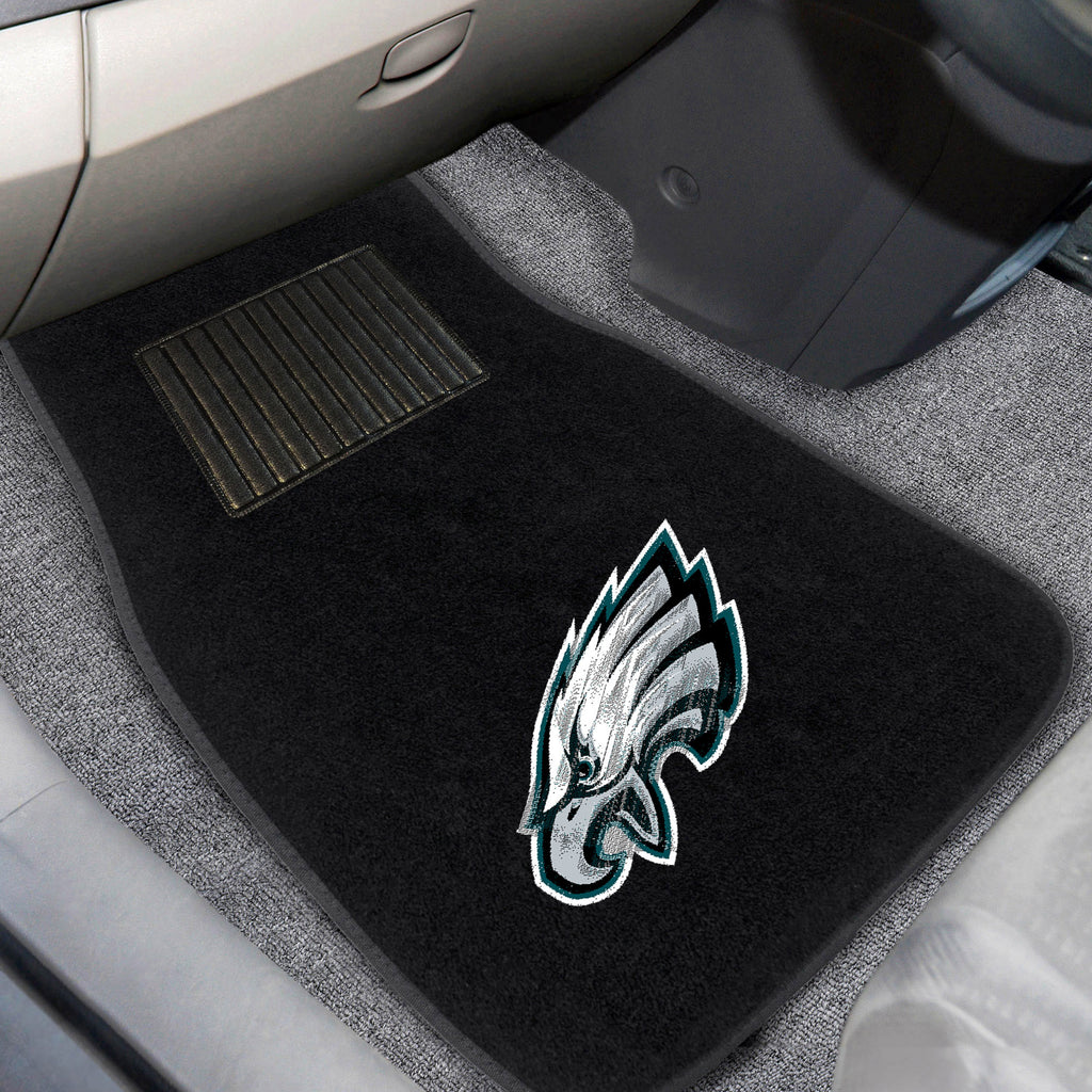 Fanmats - NFL - Philadelphia Eagles 2-pc Embroidered Car Mat Set 17''x25.5''