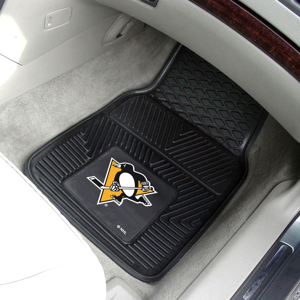 Fanmats - NHL - Pittsburgh Penguins 2-pc Vinyl Car Mat Set 17''x27''