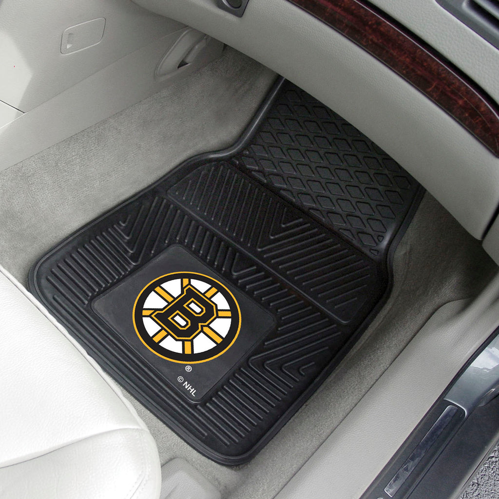 Fanmats - NHL - Boston Bruins 2-pc Vinyl Car Mat Set 17''x27''