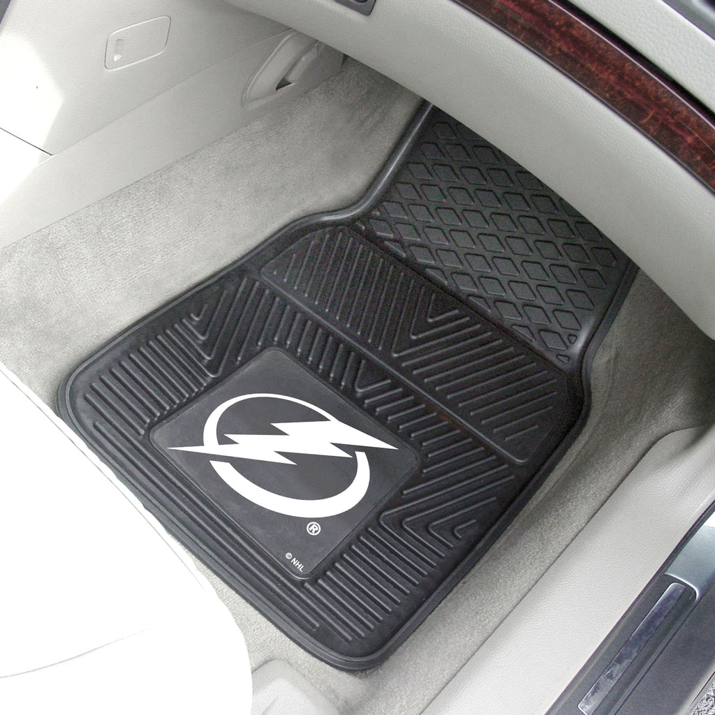 Fanmats - NHL - Tampa Bay Lightning 2-pc Vinyl Car Mat Set 17''x27''