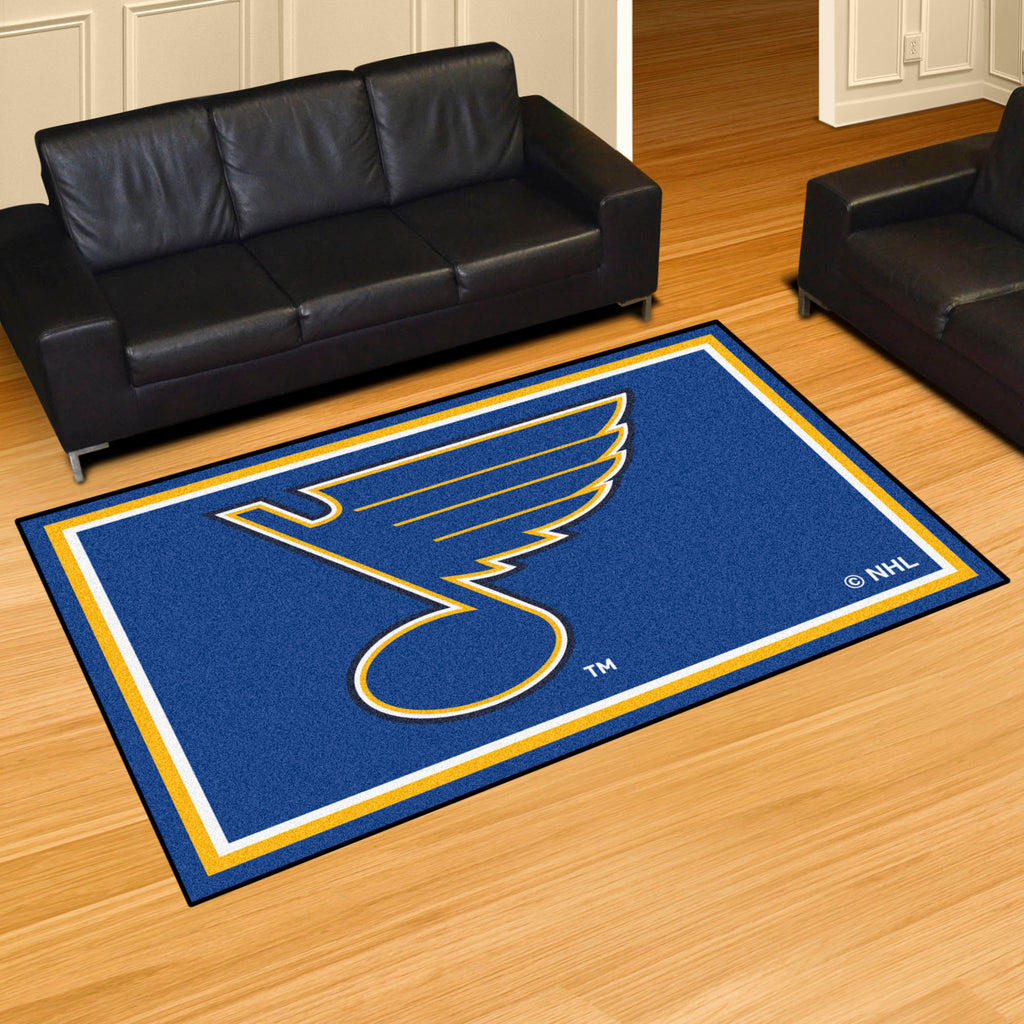 Fanmats - NHL - St. Louis Blues 5x8 Rug 59.5''x88''