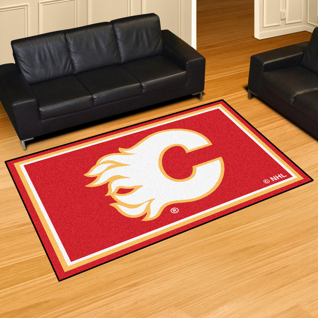 Fanmats - NHL - Calgary Flames 5x8 Rug 59.5''x88''
