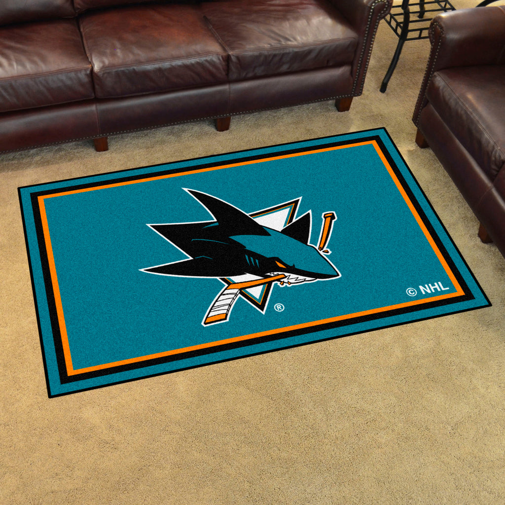 Fanmats - NHL - San Jose Sharks 4x6 Rug 44''x71''