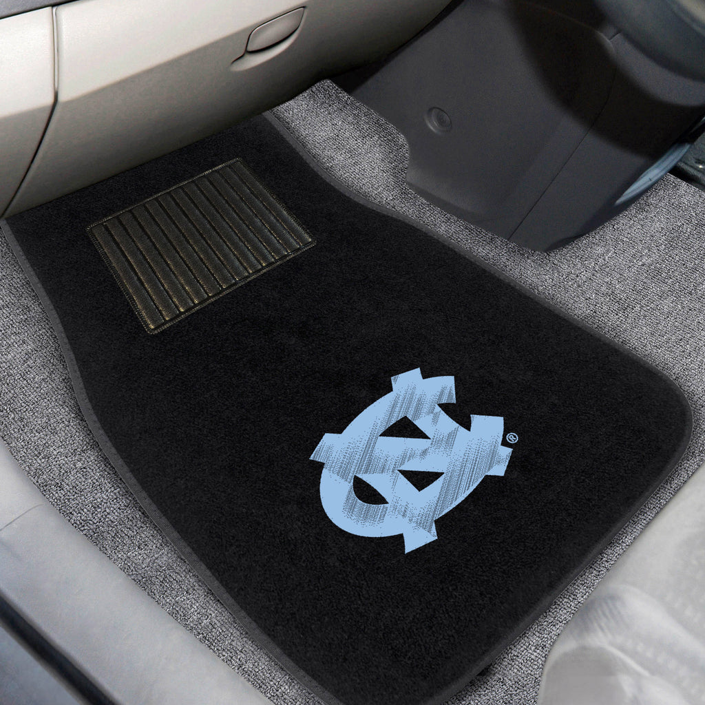 Fanmats - University of North Carolina - Chapel Hill 2-pc Embroidered Car Mat Set 17''x25.5''