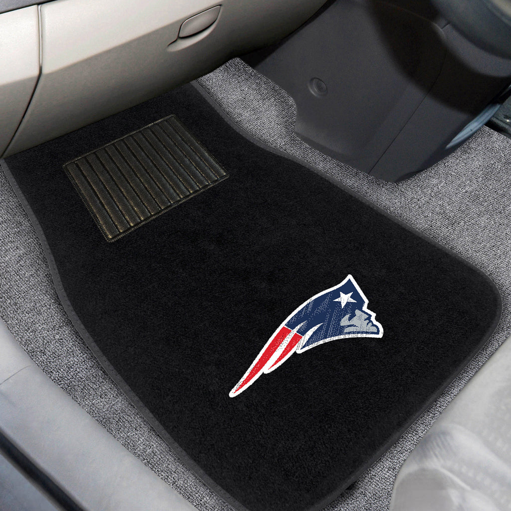 Fanmats - NFL - New England Patriots 2-pc Embroidered Car Mat Set 17''x25.5''