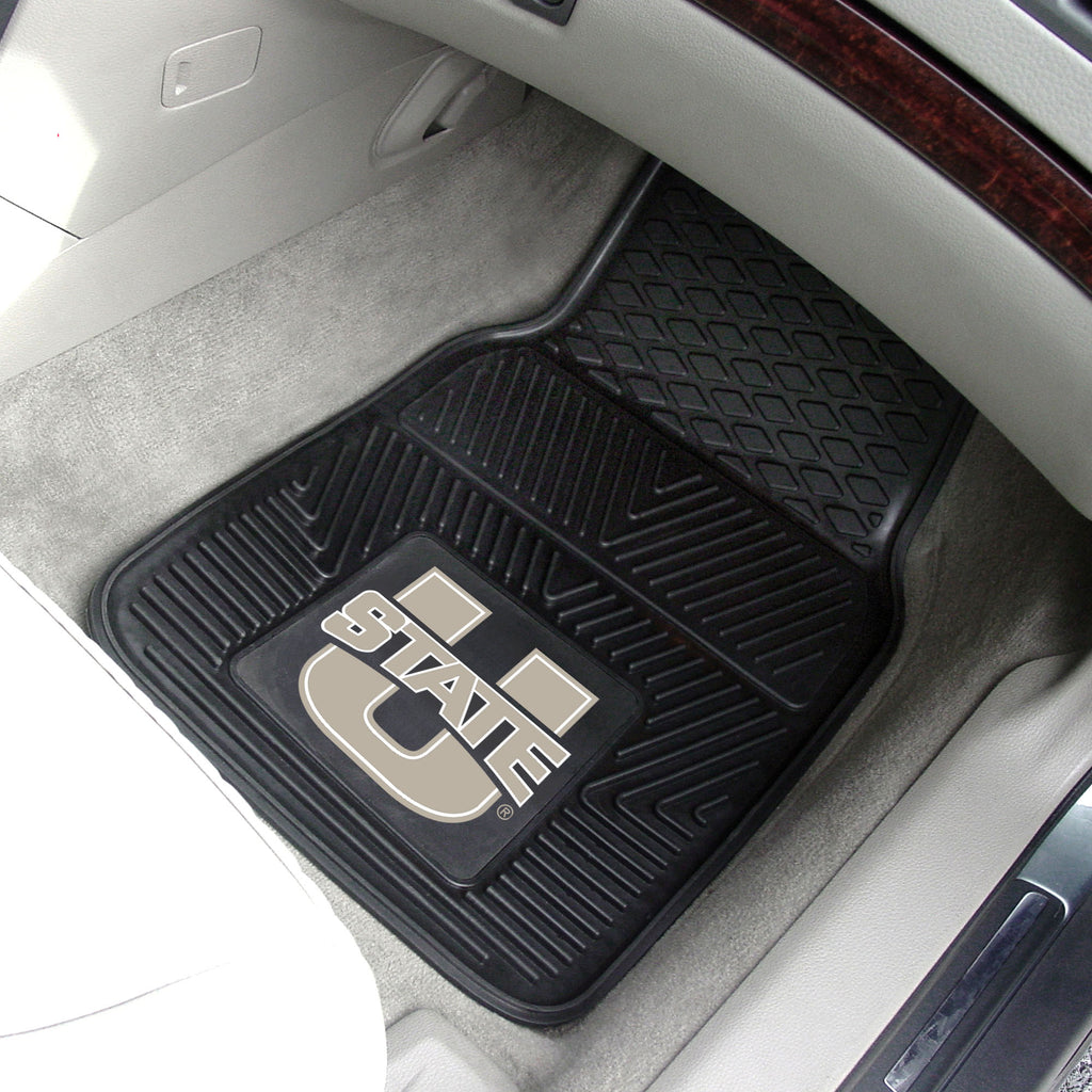 Fanmats - Utah State University 2-pc Vinyl Car Mat Set 17''x27''