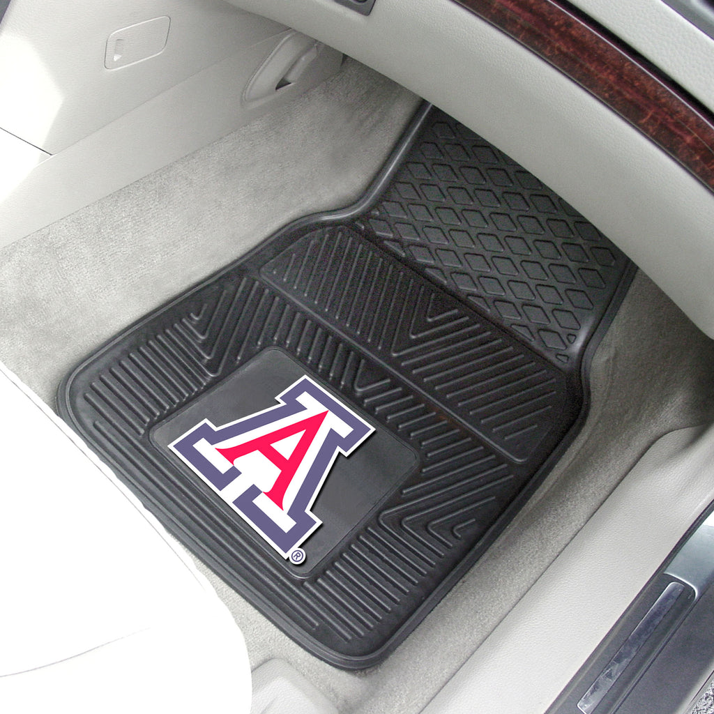 Fanmats - University of Arizona 2-pc Vinyl Car Mat Set 17''x27''