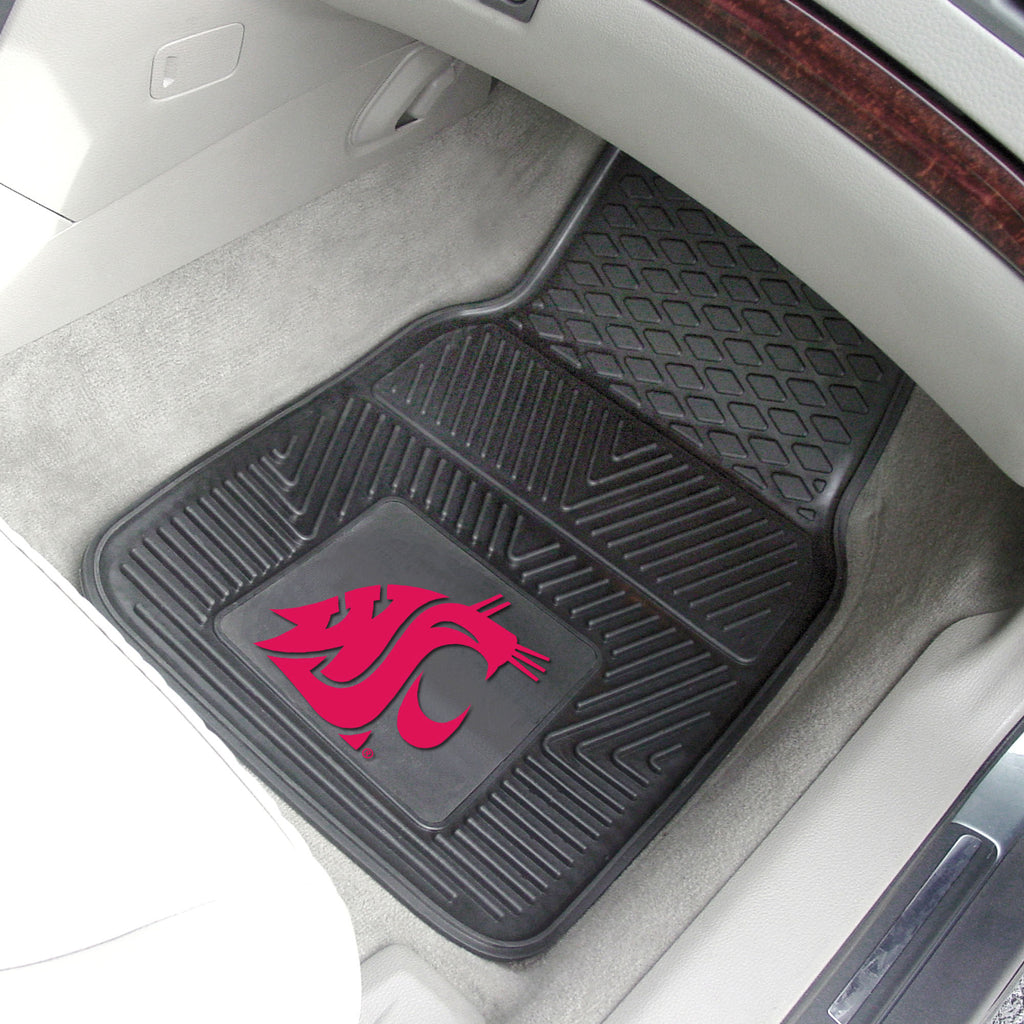 Fanmats - Washington State University 2-pc Vinyl Car Mat Set 17''x27''