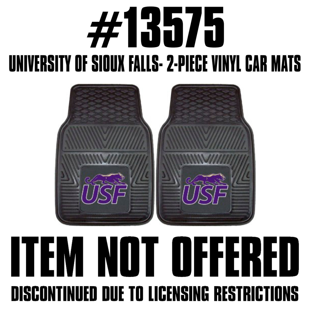 Fanmats - University of Sioux Falls 2-pc Vinyl Car Mat Set 17''x27''