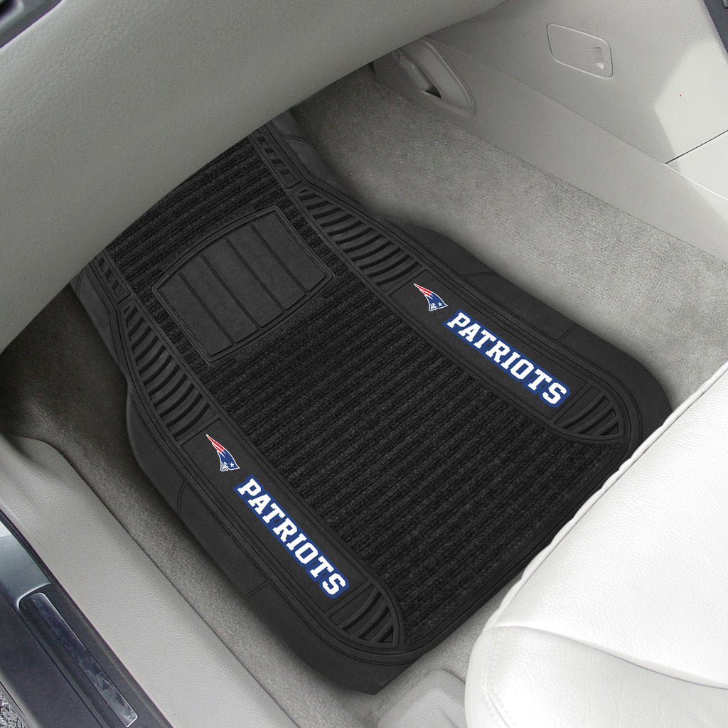 Fanmats - NFL - New England Patriots 2-pc Deluxe Car Mat Set 21''x27''