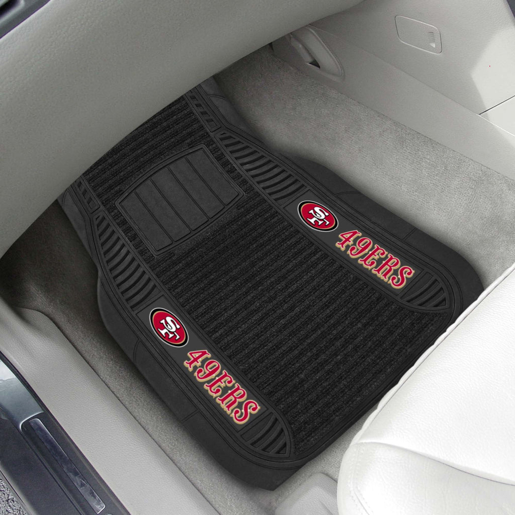 Fanmats - NFL - San Francisco 49ers 2-pc Deluxe Car Mat Set 21''x27''