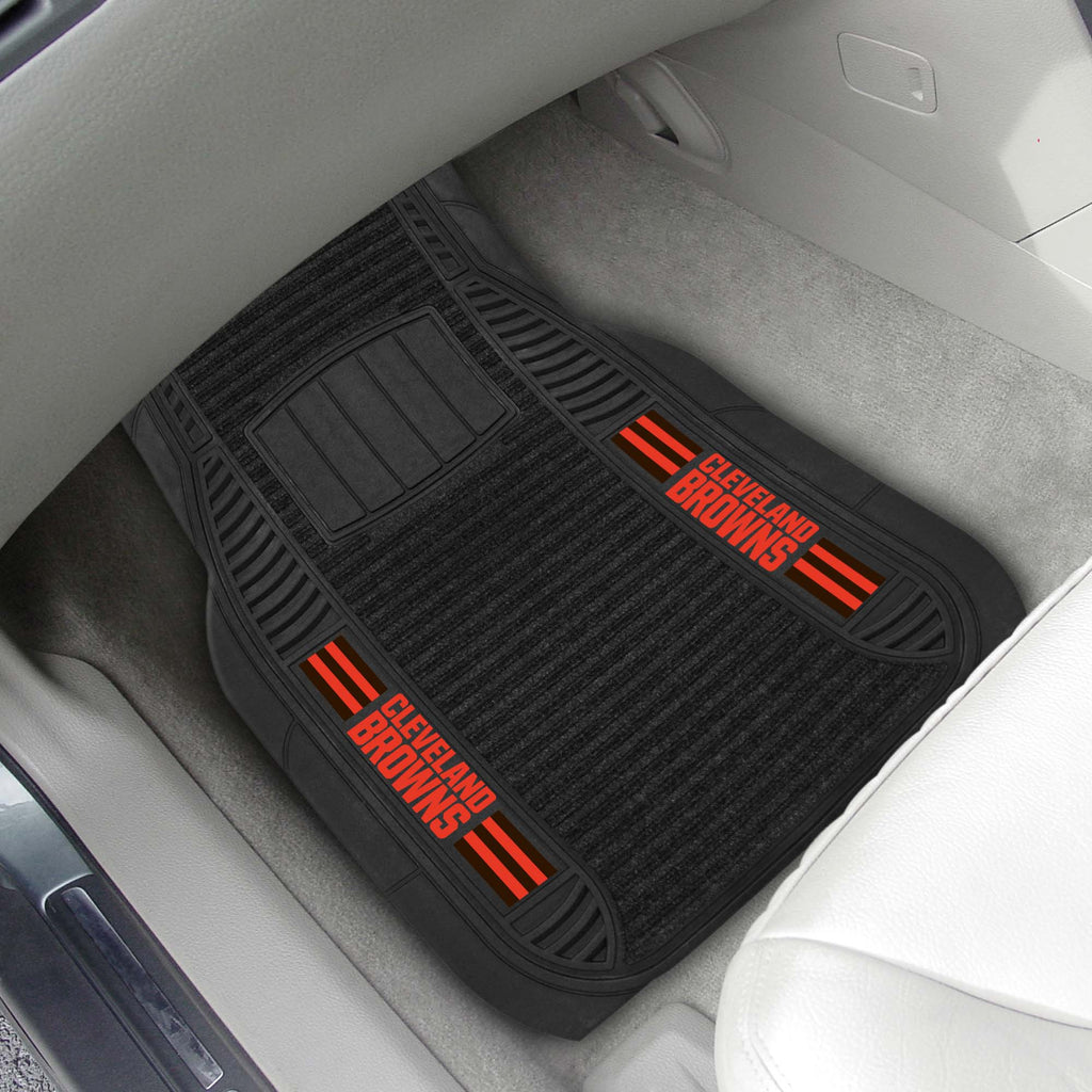 Fanmats - NFL - Cleveland Browns 2-pc Deluxe Car Mat Set 21''x27''